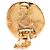Orecchini a clip rotondi Chanel CC placcati oro D'oro - vista 3