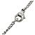 Collana con mini ciondolo a cuore in strass e ottone argentato Chanel CC Argento - vista 4