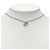 Collana con mini ciondolo a cuore in strass e ottone argentato Chanel CC Argento - vista 5