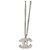 Collana con pendente Chanel CC in ottone argentato Argento - vista 4