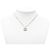 Collana con pendente Chanel CC in ottone argentato Argento - vista 7