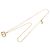 Collana con pendente Dior placcata in oro con logo CD D'oro