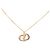 Collana con pendente Dior placcata in oro con logo CD D'oro - vista 3
