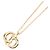 Collana con pendente Dior placcata in oro con logo CD D'oro - vista 4