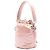 Bolsa Bucket Mini Mon Tresor Fendi em cetim rosa - vista 2