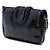 Borsa a tracolla Dior New Lock Ruffle Pouch in vernice perforata Cannage nera Nero - vista 2