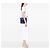 Borsa Lady Dior Medium in pelle vernice Cannage Blu - vista 6
