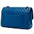 Borsa a tracolla Chanel Small Classic Chevron in pelle di agnello con doppio lembo, Blu - vista 2