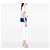 Borsa a tracolla Chanel Small Classic Chevron in pelle di agnello con doppio lembo, Blu - vista 5