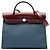 Borsa Hermès Toile Herbag Zip 31 Blu