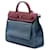 Borsa Hermès Toile Herbag Zip 31 Blu - vista 2