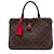 Borsa Satchel Louis Vuitton Monogram Millefeuille Marrone