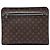 Borsa a Clutch Portfolio Louis Vuitton Monogram Macassar Marrone