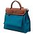 Borsa Hermès Toile Herbag Zip 31 Blu - vista 2