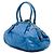 Borsa Satchel Gucci Guccissima Sukey Blu - vista 2