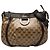 Borsa a tracolla Gucci GG Crystal Abbey D Ring Beige