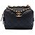 Borsa Bowling Satchel Chanel Mini CC in Pelle di Agnello Matelassé Nera Nero