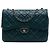 Borsa a tracolla Chanel Citizen con patta a zip in pelle d'agnello matelassé Large, Verde