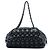 Borsa Bowling Chanel in pelle d'agnello matelassé bubble nera Nero