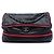 Borsa a tracolla espandibile Chanel in pelle di vitello traforata blu