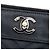 Clutch Chanel Medium Chevron Caviar Mademoiselle O Case Nera Nero - vista 5
