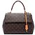 Borsa Satchel Louis Vuitton Monogram Cluny MM Marrone