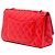 Borsa a tracolla Chanel Reissue 2.55 Double Flap 227 in vernice matelassé rossa Rosso - vista 2