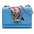 Borsa a tracolla Louis Vuitton Epi Early Bird Twist MM Blu