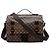 Borsa Satchel Louis Vuitton Damier Ebene Broadway Marrone
