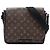 Borsa a tracolla Louis Vuitton Monogram Macassar District PM Marrone