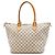 Borsa Tote Louis Vuitton Damier Azur Saleya MM bianca Bianco