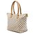 Borsa Tote Louis Vuitton Damier Azur Saleya MM bianca Bianco - vista 2