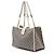 Padlock Tote Gucci Medium GG Supreme con Lucchetto Bianco - vista 2