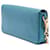 Borsa a tracolla Prada Saffiano Lux con catena blu - vista 2