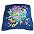 Foulard in seta Christian Dior stampa floreale Rosa Bianco Blu Verde Arancione Porpora Giallo