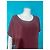 Vestido corto de seda burdeos Ikks - vista 3