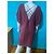Vestido corto de seda burdeos Ikks - vista 5