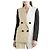 Petar Petrov Blazer Oversized de Lino Colourblock Negro Blanco Beige - vista 2