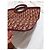 Borsa Christian Dior Monogram in tela bordeaux e marrone Bordò - vista 9