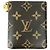 Louis Vuitton Bi-fold Wallet Brown Yellow
