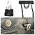 Borsa Tote Prada in pelle Saffiano nera Nero - vista 8