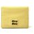 Miu Miu Madras Leather Mini Wallet Golden