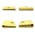 Miu Miu Madras Leather Mini Wallet Golden - view 4