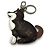 Louis Vuitton Monogram Portefeuille Animal Dog Keychain