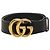 Gucci GG Marmont Ledergürtel Schwarz