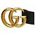 Gucci GG Marmont Ledergürtel Schwarz - Ansicht 4