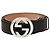 Gucci Guccissima Gürtel mit Interlocking G GG Schnalle Schwarz