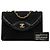 Chanel Vintage Matelassé Coco Mark Chain Schultertasche Schwarz - Ansicht 8