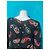 KOOKAÏ Top negro con estampado paisley y estrellas Multicolor - vista 5