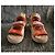 Sandali platform Chanel in pelle matelassé e camoscio Beige Arancione - vista 2
